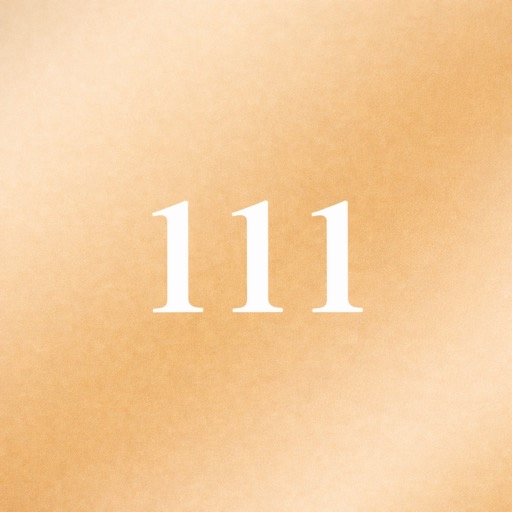 エンジェルナンバー111を表す金色背景の数字デザインアイキャッチ