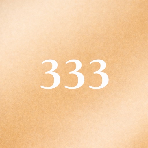 エンジェルナンバー333を表す金色背景の数字デザインアイキャッチ