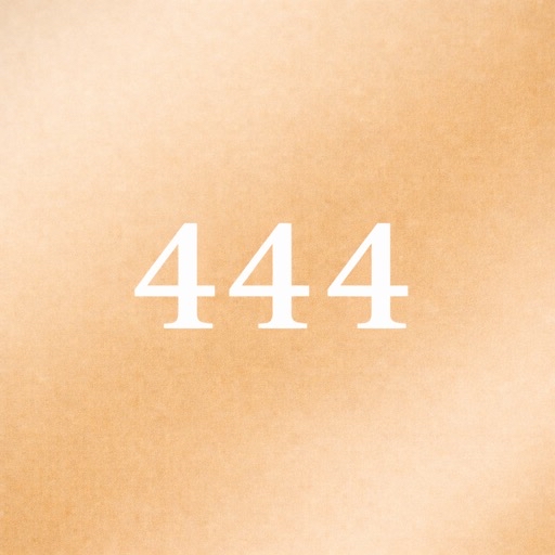 エンジェルナンバー444を表す金色背景の数字デザインアイキャッチ