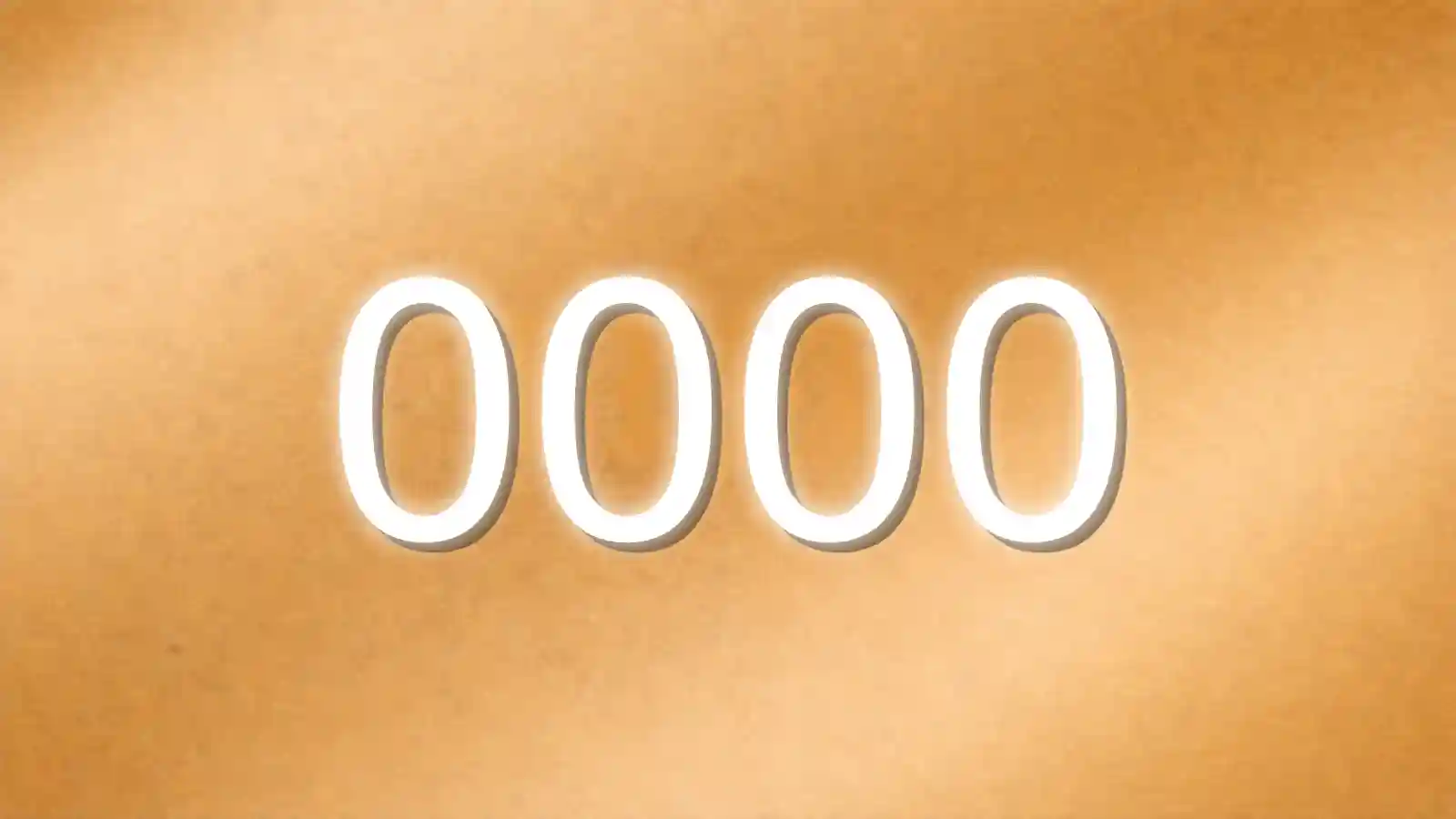 金色のエンジェルナンバー0000の待ち受け画像