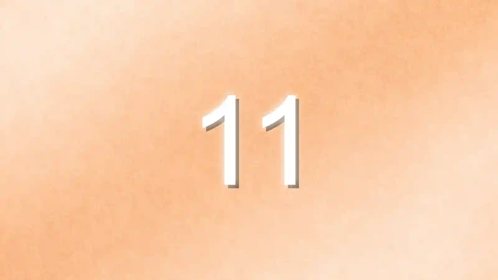 金色のエンジェルナンバー11の待ち受け画像