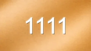 金色のエンジェルナンバー1111の待ち受け画像