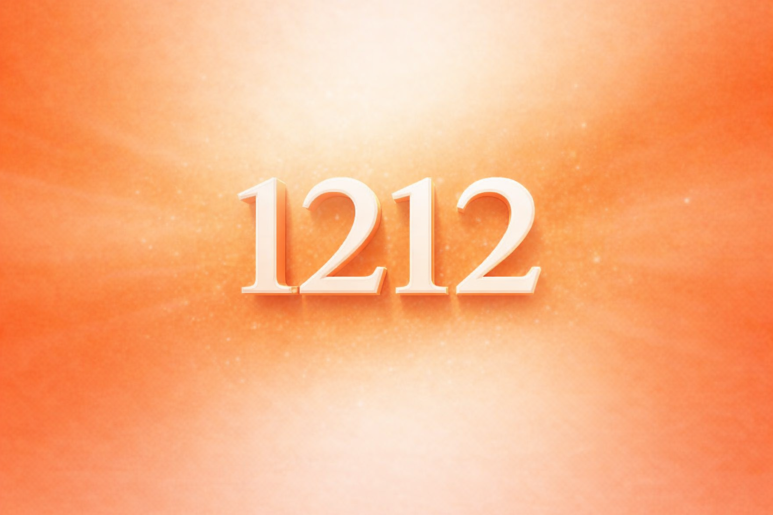 橙色のエンジェルナンバー1212の待ち受け画像