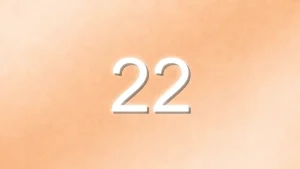 金色のエンジェルナンバー22の待ち受け画像