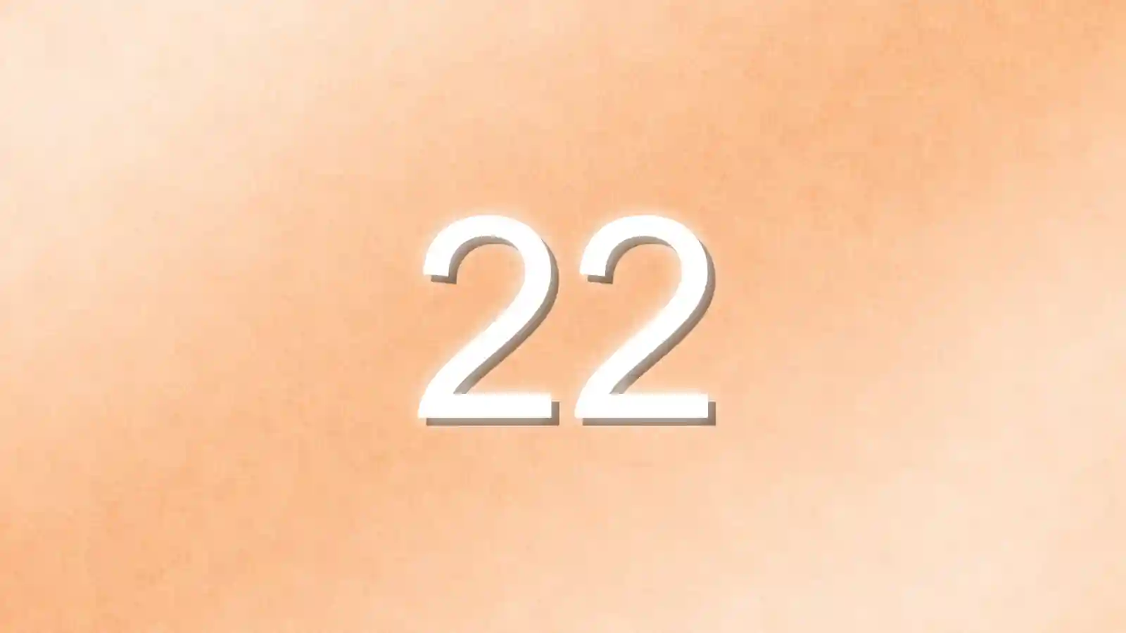 金色のエンジェルナンバー22の待ち受け画像