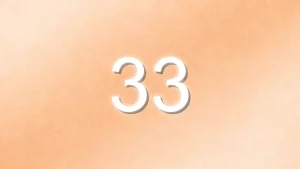 金色のエンジェルナンバー33の待ち受け画像