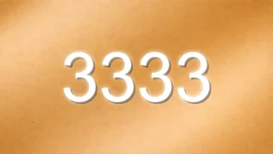 金色のエンジェルナンバー3333の待ち受け画像