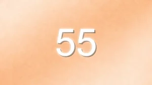 金色のエンジェルナンバー55の待ち受け画像