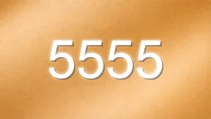 金色のエンジェルナンバー5555の待ち受け画像