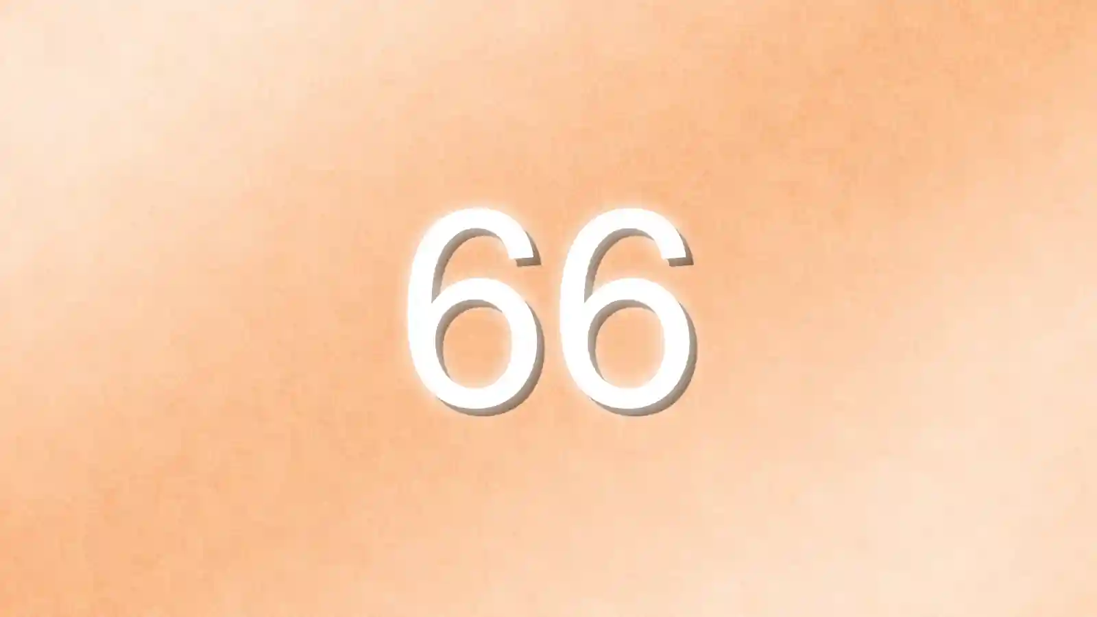 金色のエンジェルナンバー66の待ち受け画像