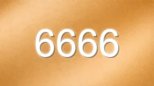 金色のエンジェルナンバー6666の待ち受け画像