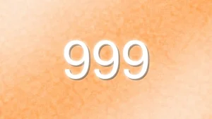 金色のエンジェルナンバー999の待ち受け画像
