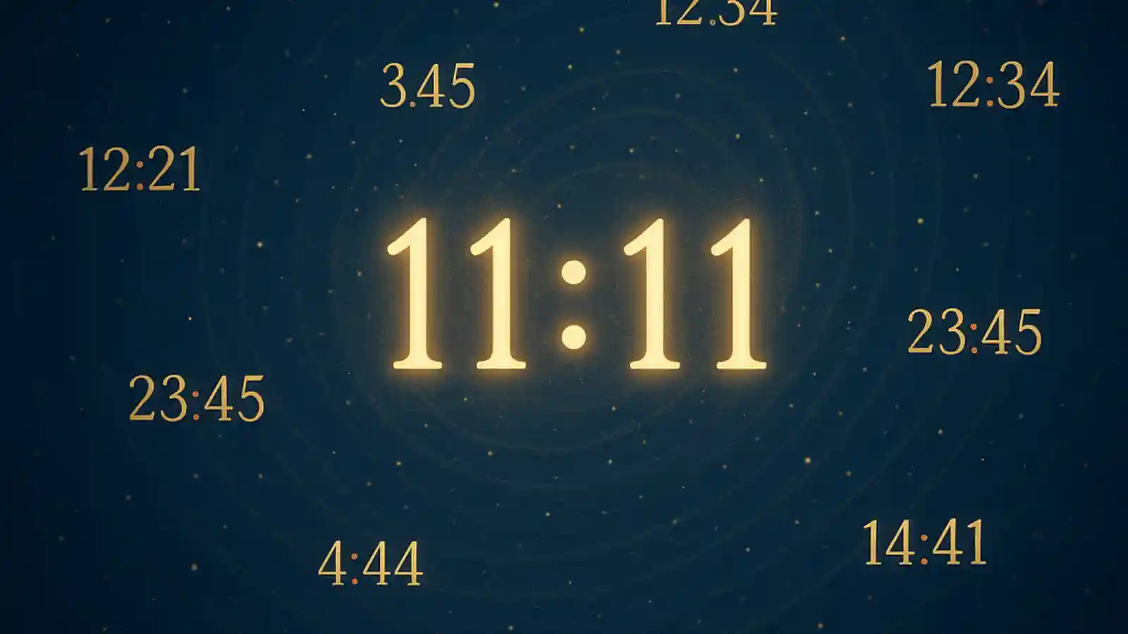 時計表示と数字を組み合わせた時間とエンジェルナンバーの関係性を示すアイキャッチ