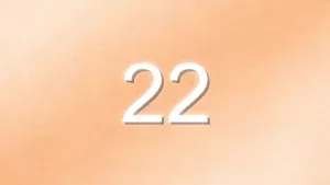 金色のエンジェルナンバー22の待ち受け画像