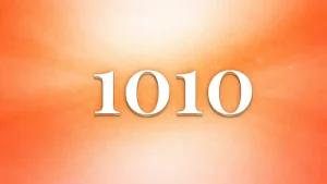 橙色のエンジェルナンバー1010の待ち受け画像