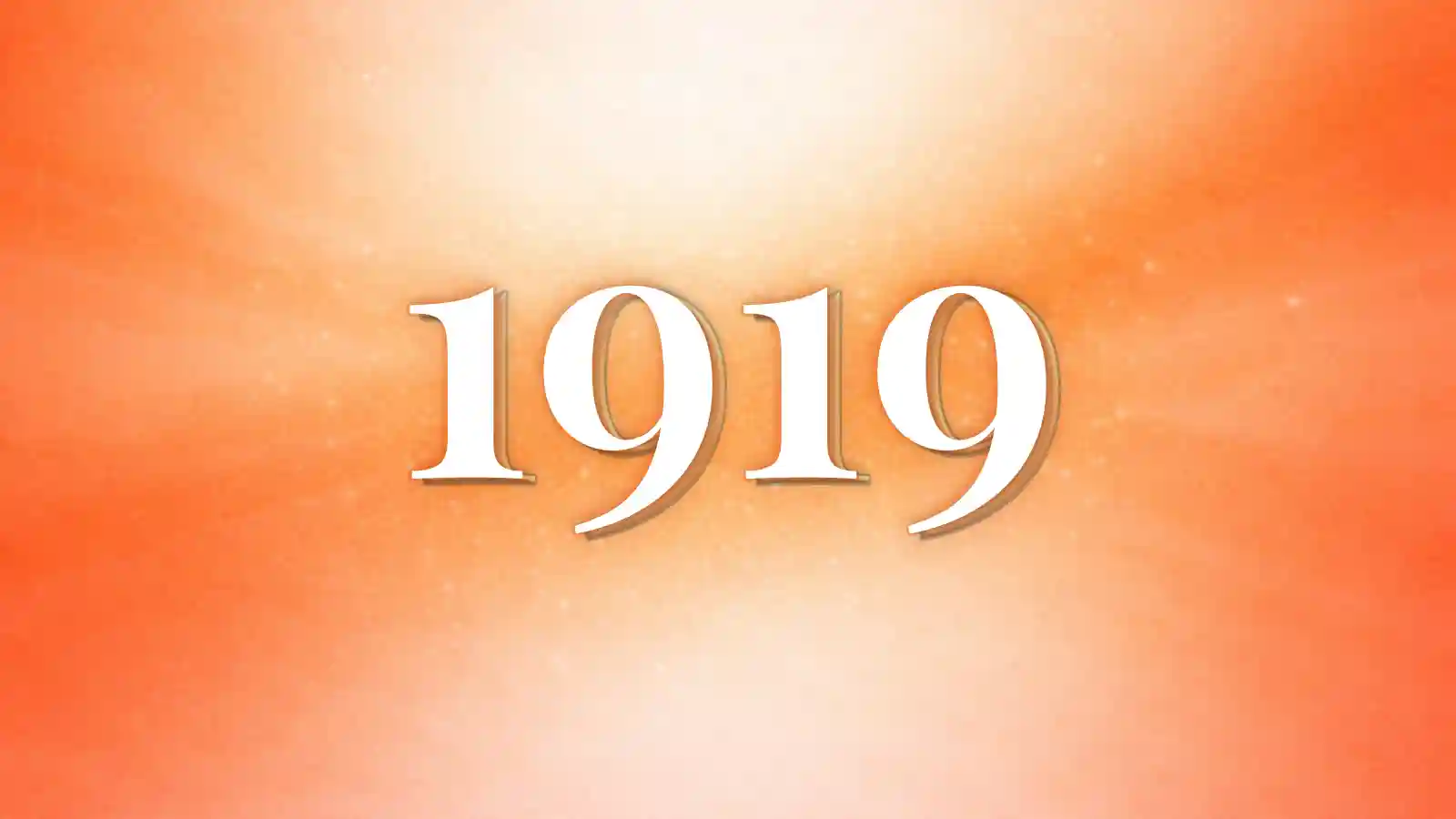 橙色背景と白文字のエンジェルナンバー1919の待ち受け壁紙