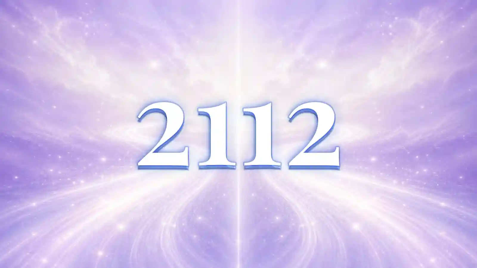 紫色の背景で白いエンジェルナンバー2112の待ち受け壁紙