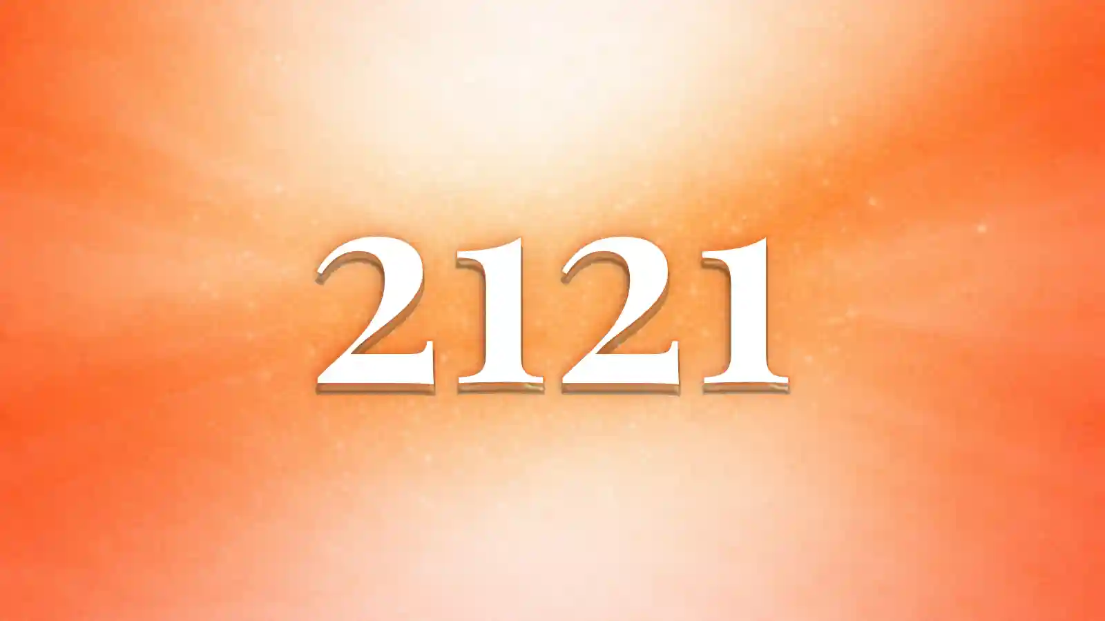 橙色のエンジェルナンバー2121の待ち受け画像