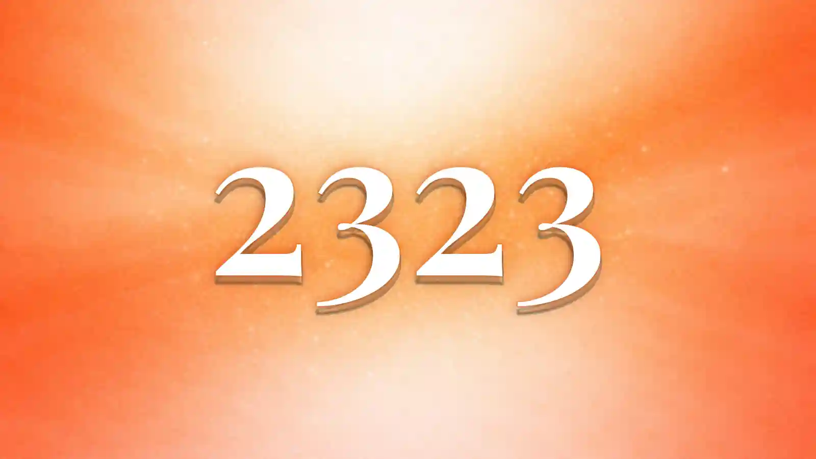 橙色のエンジェルナンバー2323の待ち受け画像