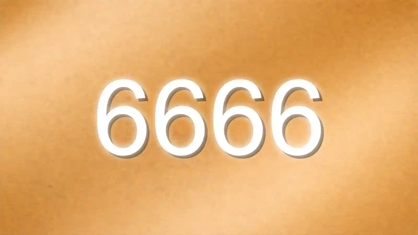 金色の背景に白いエンジェルナンバー6666の幻想的な待ち受け壁紙